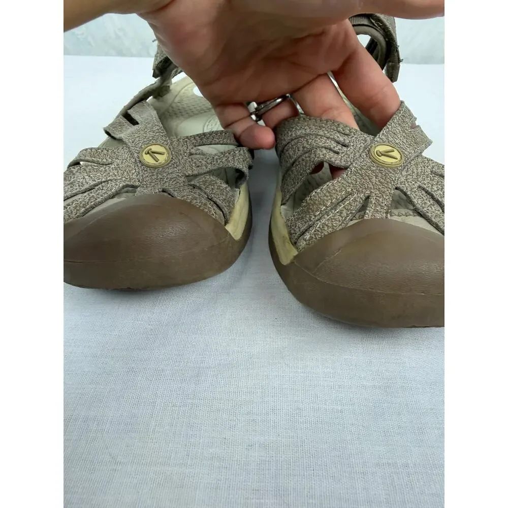 KEEN Whisper Women's Closed Toe Sport Sandals Taupe Brown Size 6